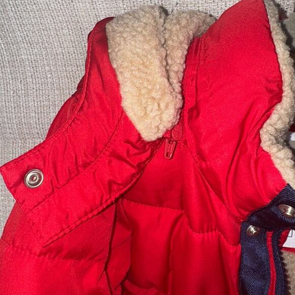 GAP Boys size 3T red puffer ColdControl Max Water Resistant Storm Cuffs Jacket - Picture 5 of 9